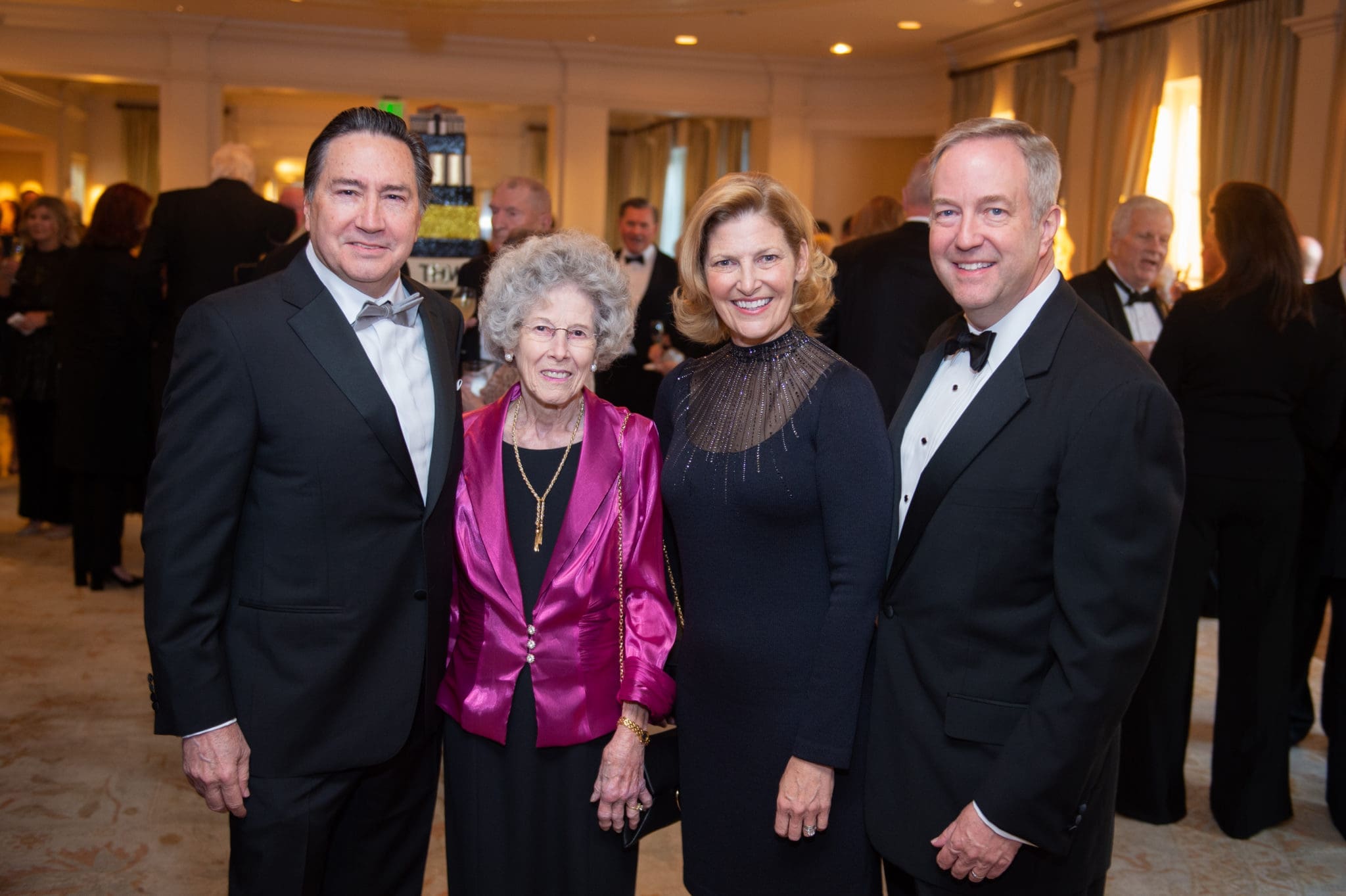Denis DeBakey, June Mattox, Dr. Don & Janet Collins (Photo by Wilson Parish)