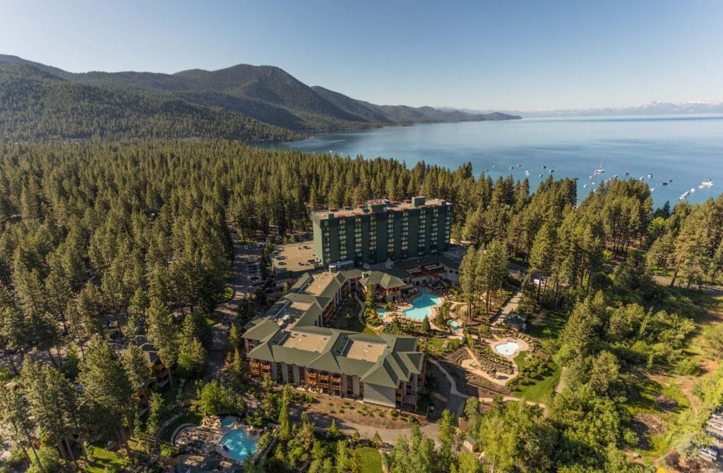 The lakefront retreat at the Hyatt Lake Tahoe. (Photo by Hyatt Regency Lake Tahoe)