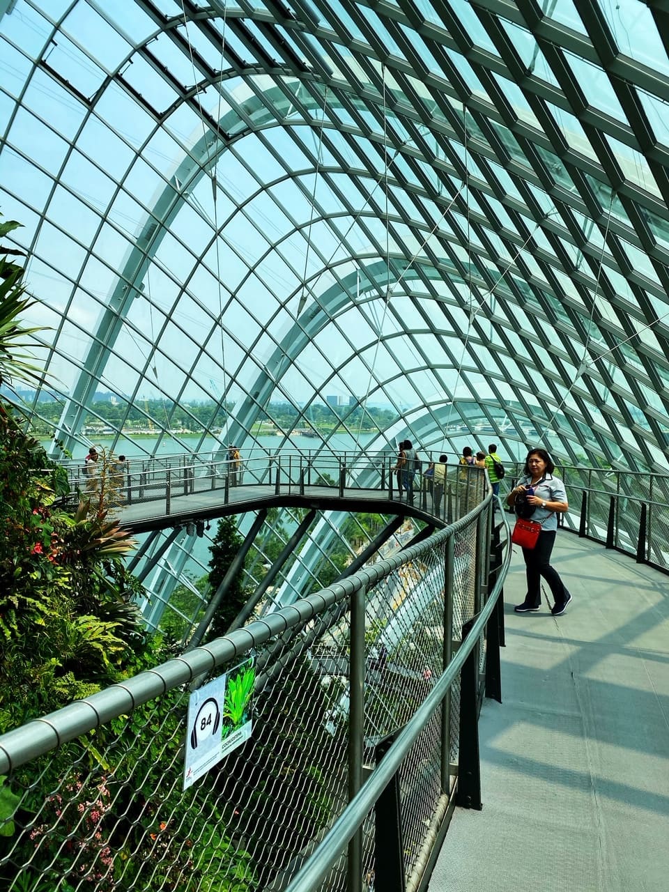 Gardens by the Bay, one of Singapore’s top tourist attractions features the Cloud Forest with the world's largest indoor waterfall.  (Photo by Jane Howze)