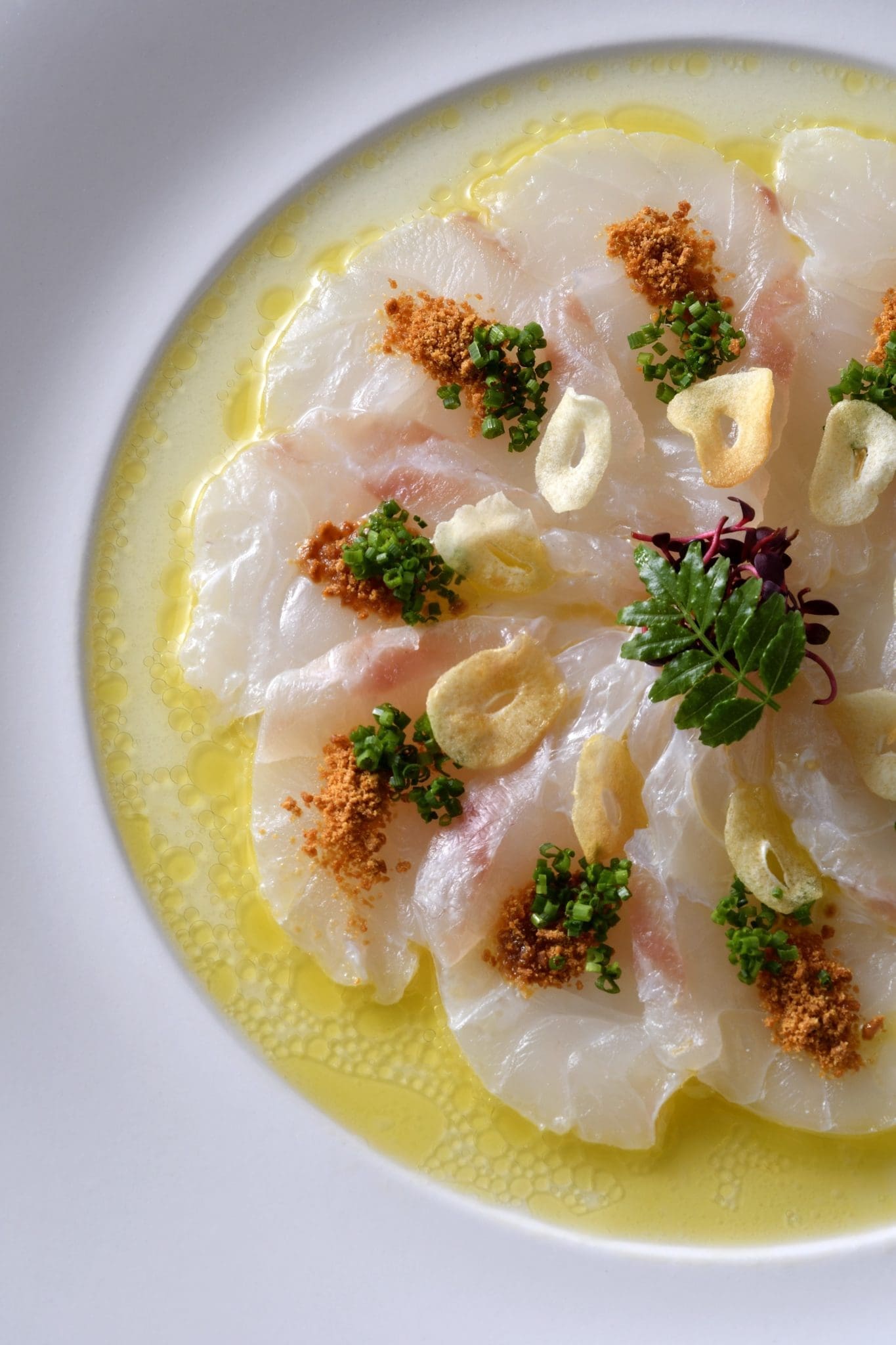White Fish Sashimi with Dry Miso