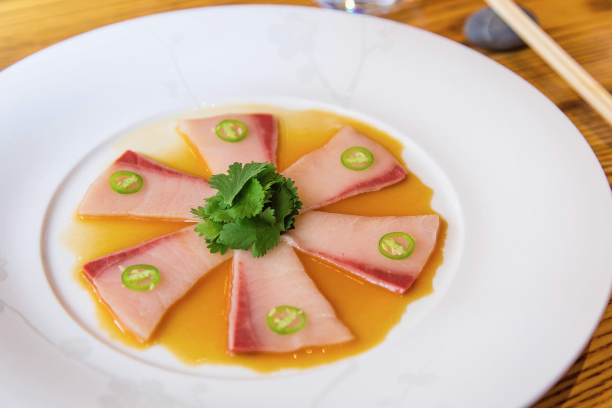 Yellowtail Sashimi with Jalapeño 