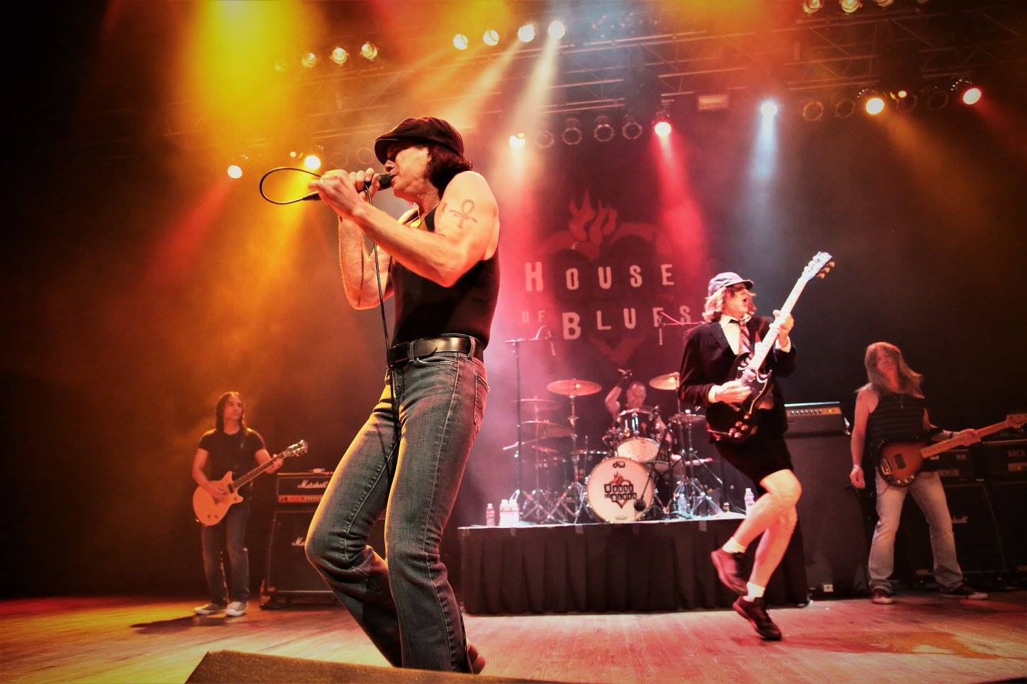 Back in Black will tribute to AC/DC in the Rock Rebellion Tribute Festival this Saturday.