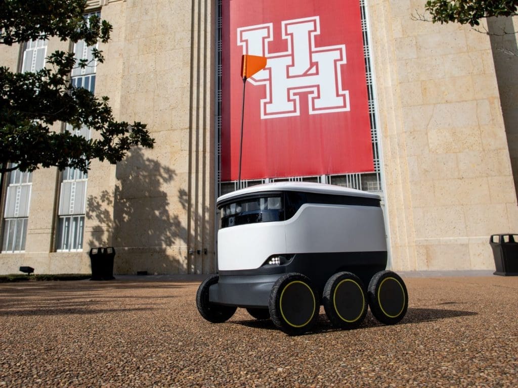 Food Delivery Robots Invade University of Houston, Turning it Into Campus of Future