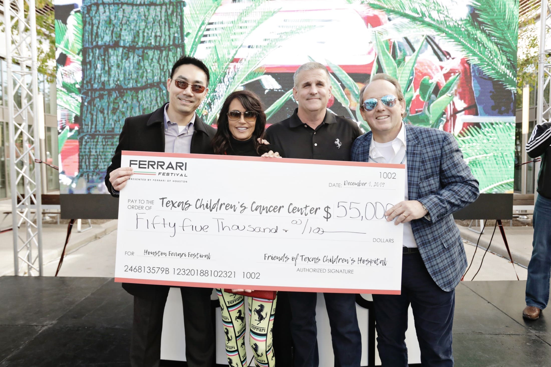 Texas Children's Cancer Center's Dr. Franklin Lin, Diane Caplan, Tony Nevotti, Franco Valobra (Photo by Ulisses G.)  