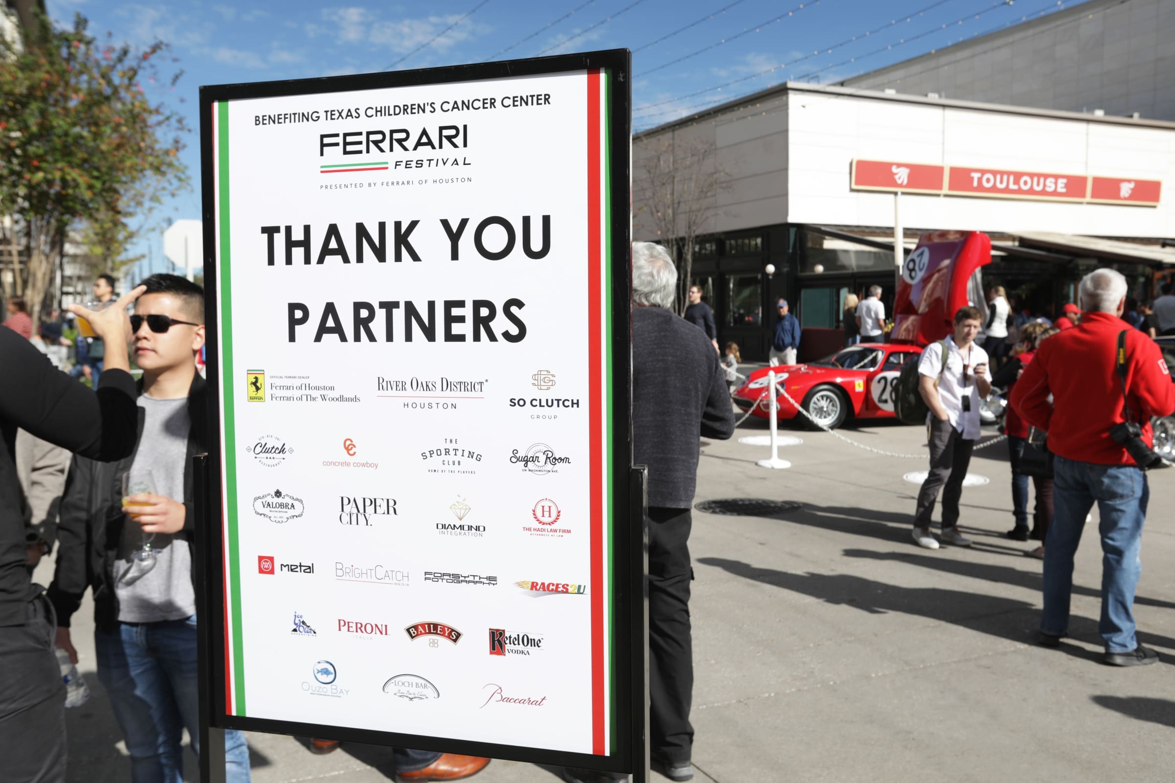  A thank you to the sponsors of the Houston Brightcatchmedia.com) (Photo by Shelby Hodge)