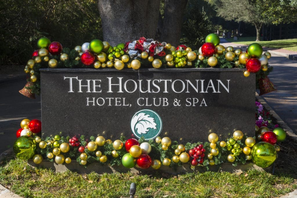 The Houstonian is dressed top to bottom for the holidays. (Photo courtesy The Houstonian Hotel, Club & Spa)