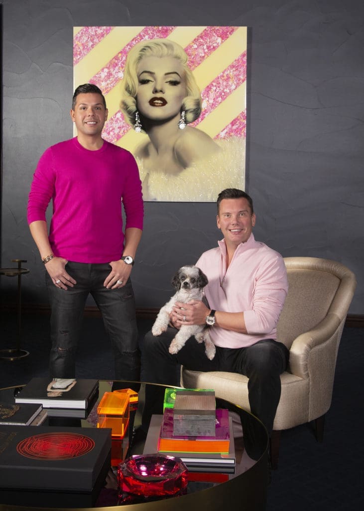 Caleb Hernandez and Dean Gresham with Isabella (Photo by Gittings)