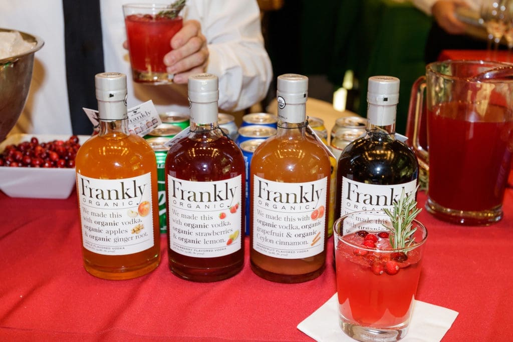 Festive libations from Frankly Organic Vodka (Photo by WJNPhoto)