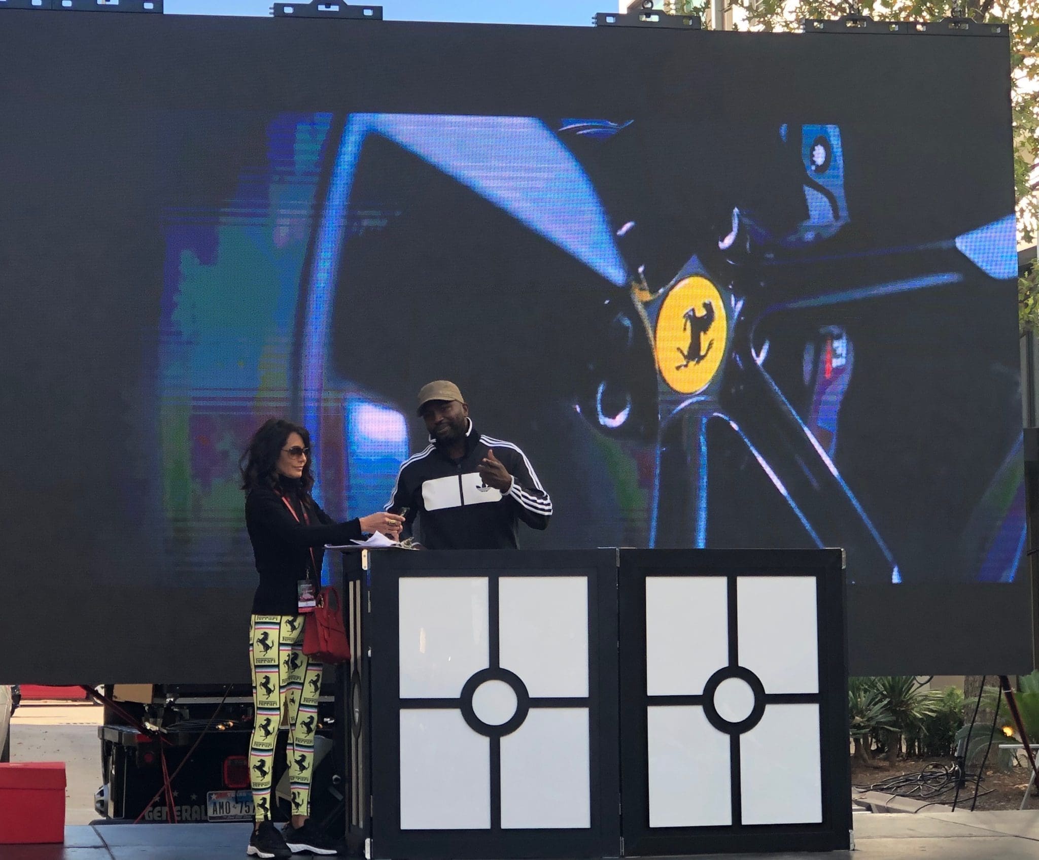 Festival organizer Diane Caplan and DJ  Senega (Photo by Shelby Hodge)