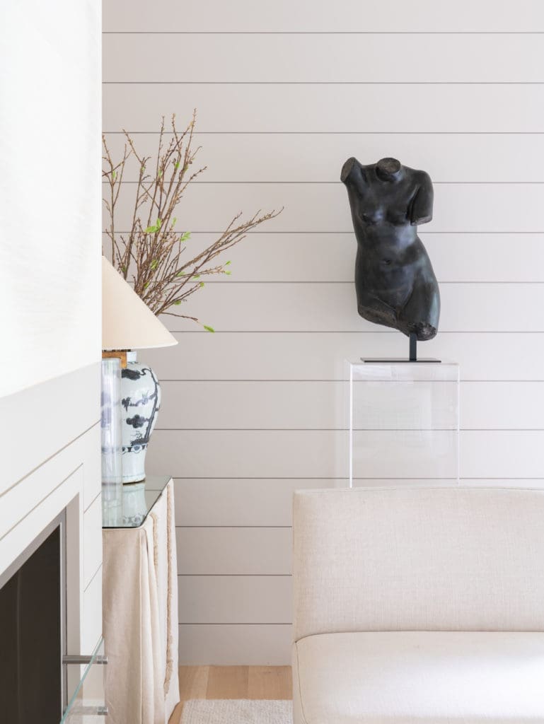 Living room detail in the Balcones Park home.