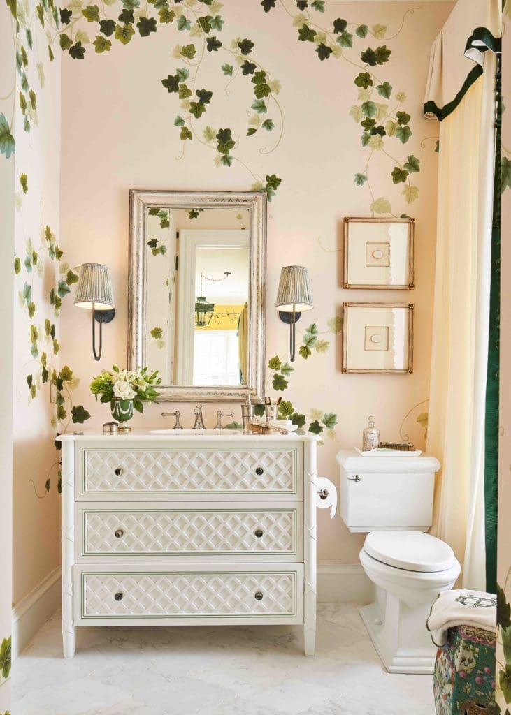 Guest bedroom designed by Dina Bandman Interiors. (Photo by Stephen Karlisch)