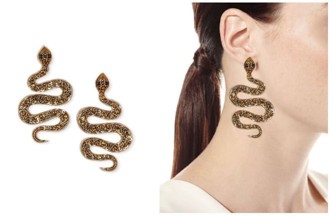 Ranjana Khan Snake Earrings