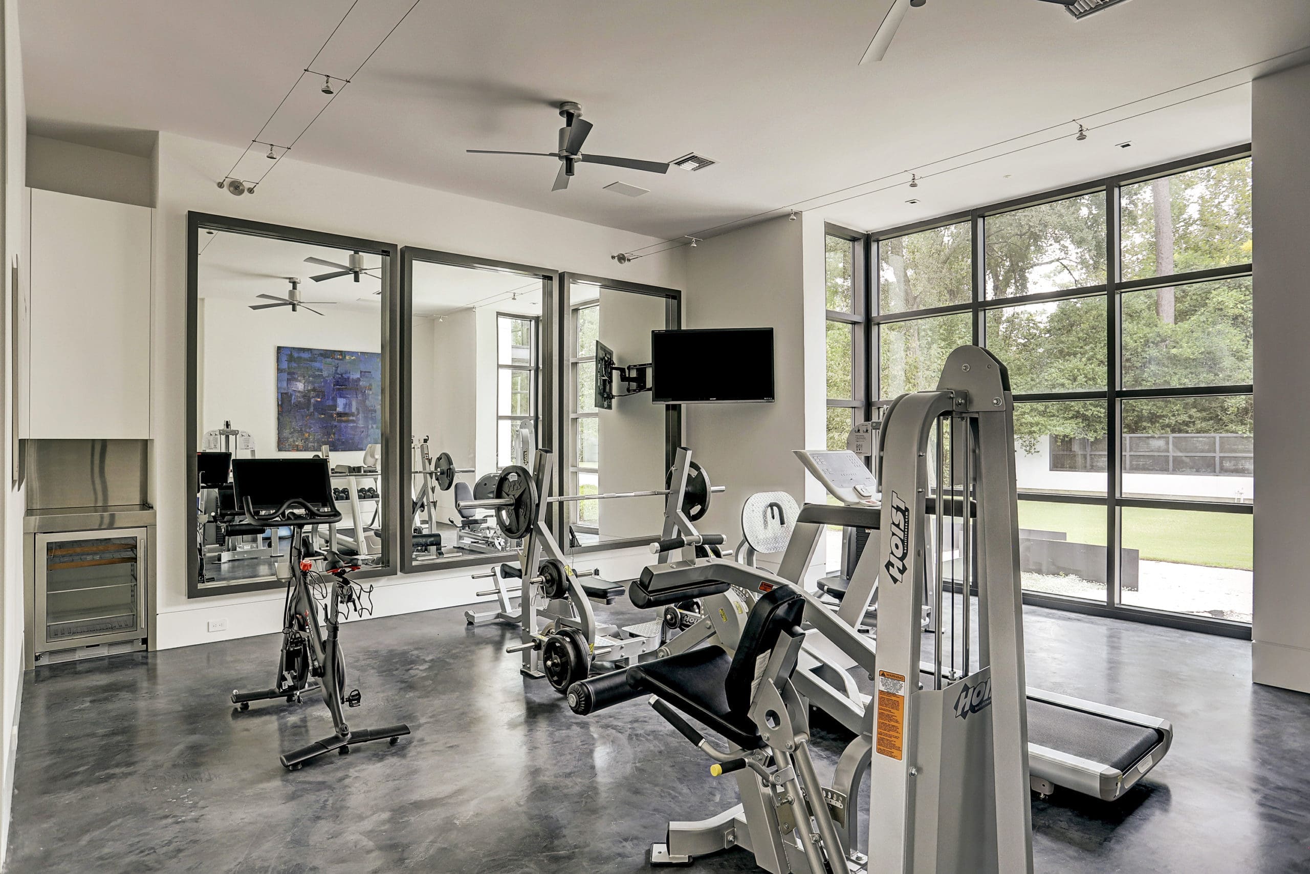The fully-outfitted gym speaks for itself. (Photo by TK Images)