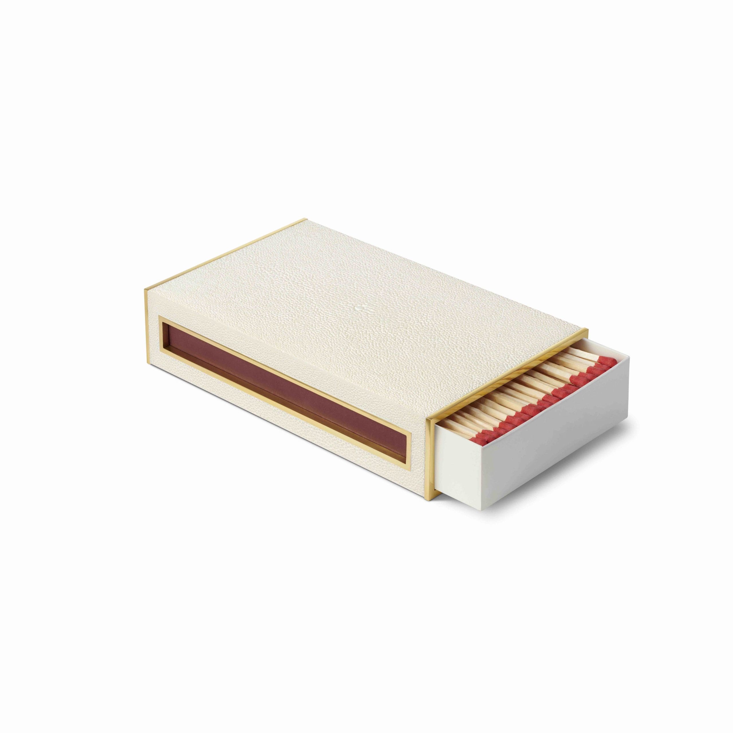 Shagreen oversized match box $295, at Longoria Collection, at longoriacollection.com