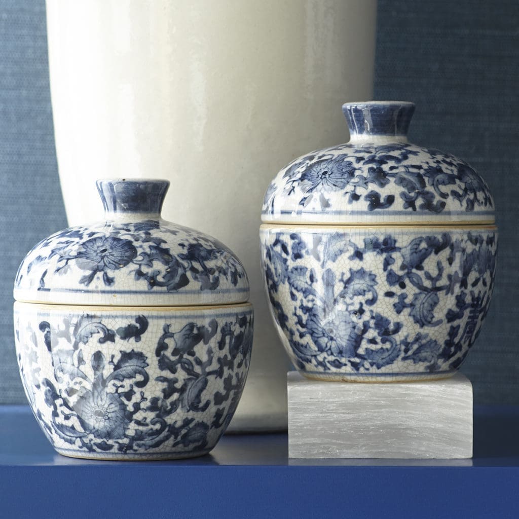 Chinese flower jar $69, at Wisteria, wisteria.com