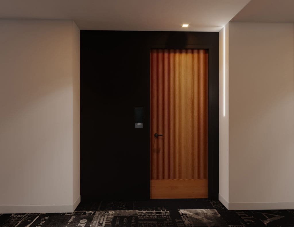 The Preston's unique doors give a real sense of home.