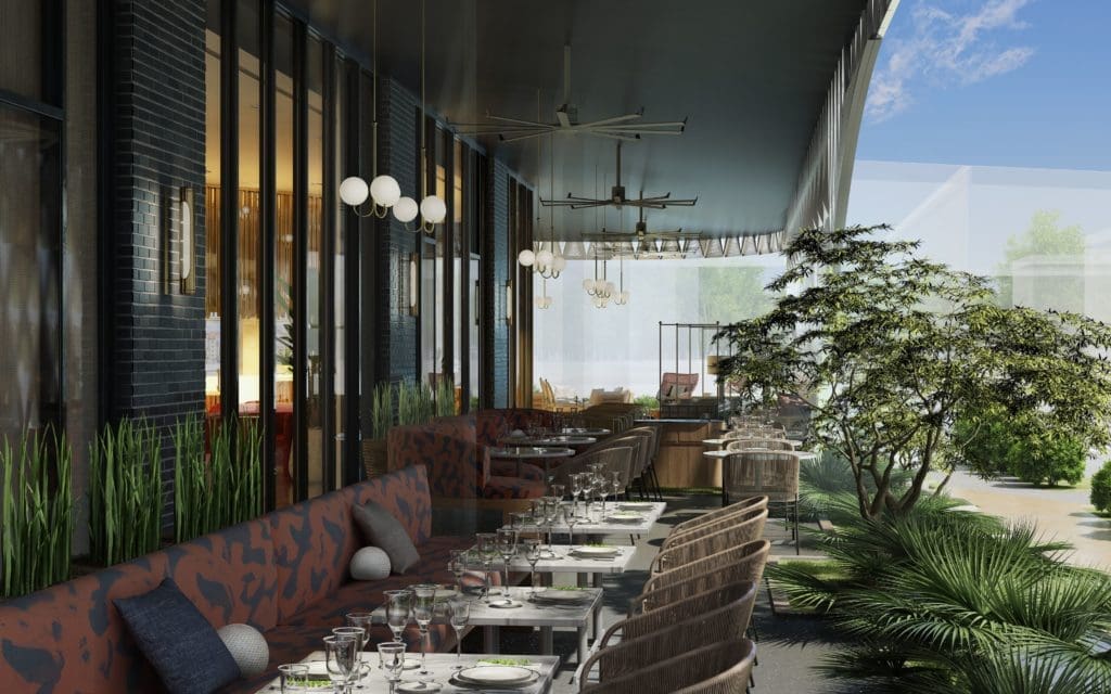 The patio will be one of Dallas' most happening scenes.