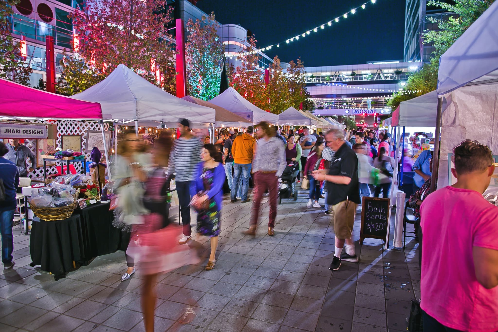 Winter Flea by Night at Discovery Green; Photo by Morris Malakoff, The CKP Group