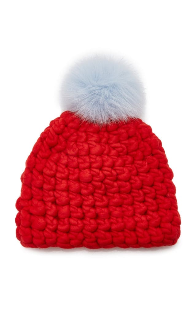 Wool Pom Beanie, $200, Mischa Lampert