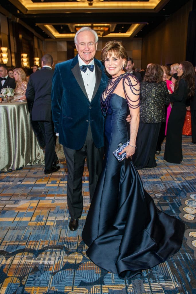 Bill King & Hallie Vanderhider in Moniqu Lhuillier (Photo by Jacob Power)