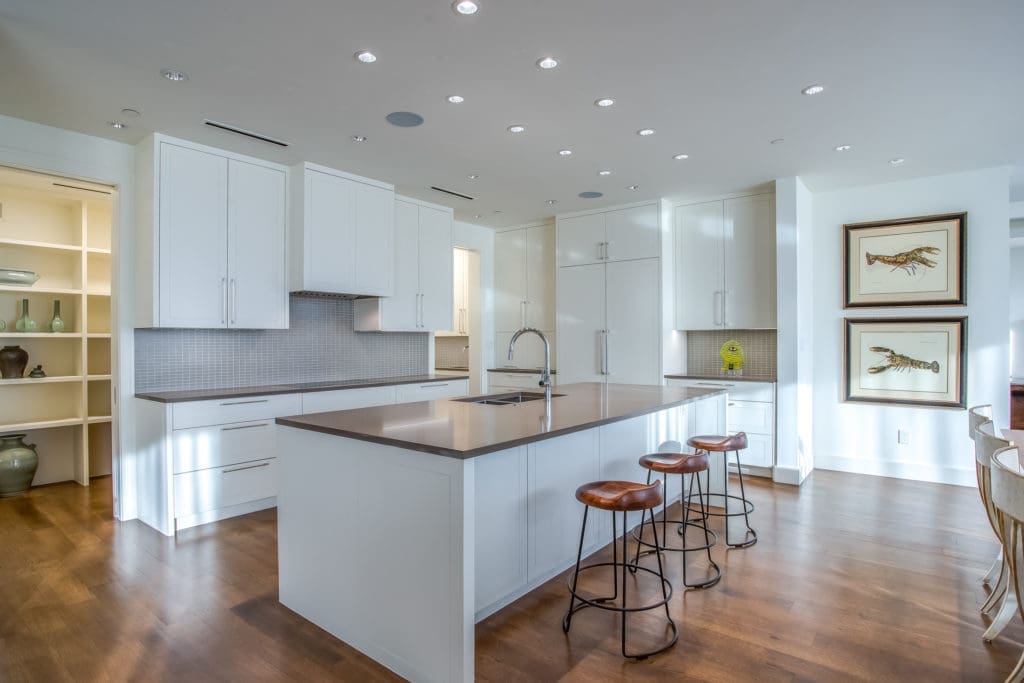 The Claridge's 17th floor residence has a stunning kitchen. (Photo by JD McLeod)