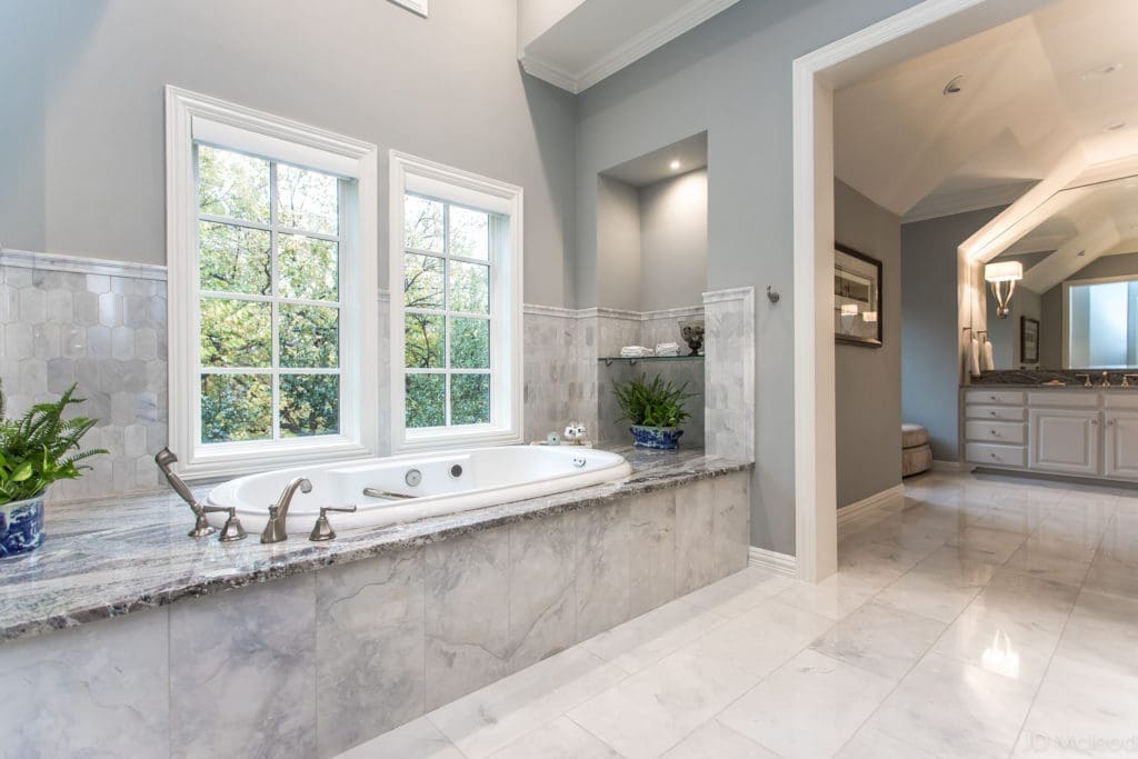 The bathroom at the Bel Air residence. (Photo by JD McLeod)