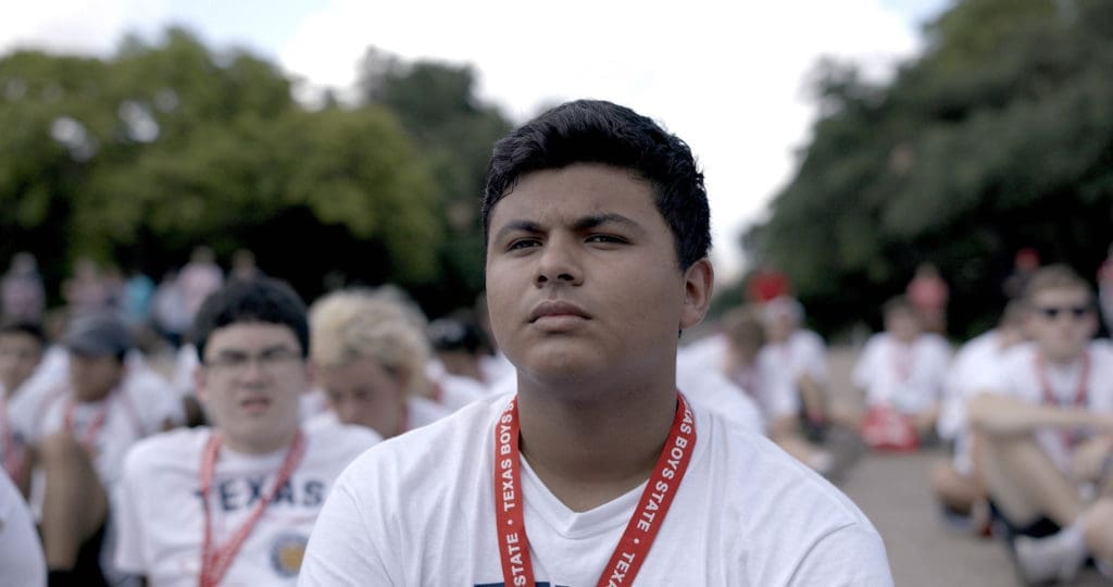 Steven Garza appears in Boys State by Jesse Moss and Amanda McBaine, an official selection of the U.S. Documentary Competition at the 2020 Sundance Film Festival. (Courtesy of Sundance Institute, photo by Thorsten Thielow.)