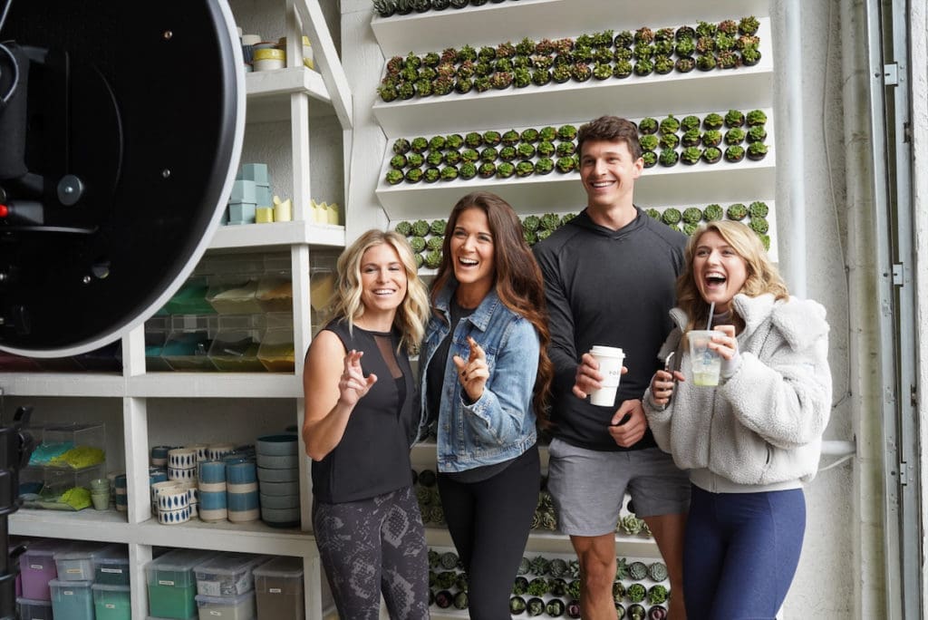 One Small Blonde's Brooke Burnett, Christa Nicole, "The Bachelorette" alum Connor Saeli, and Pairr co-founder Tinsley Merrill (Photo by Hannah Gibson)