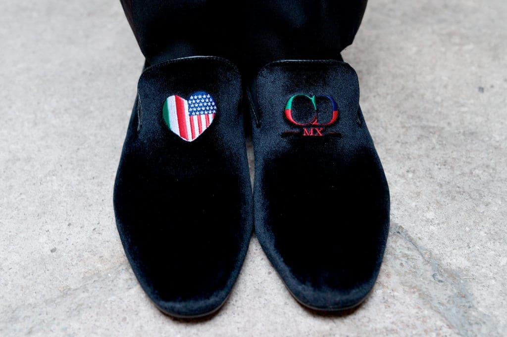 The groom's evening pumps (Photo by Graciela Ubando)