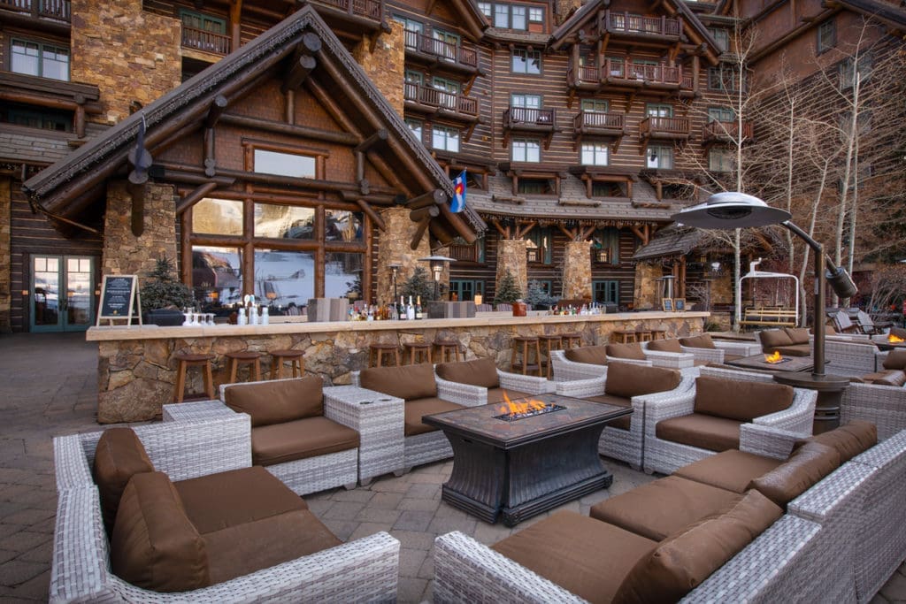 The Ritz-Carlton boasts its own fireside bar.