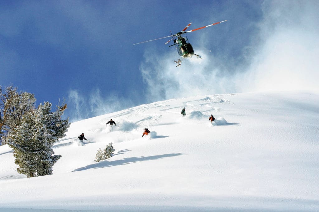 At Snake River, the skiing is intense.