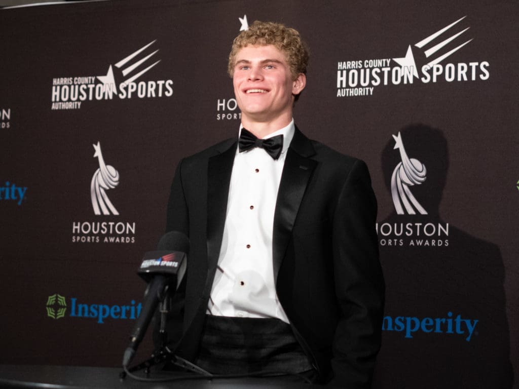 Track star Matthew Boling won for his Houston high school exploits. (Photo by F. Carter Smith)