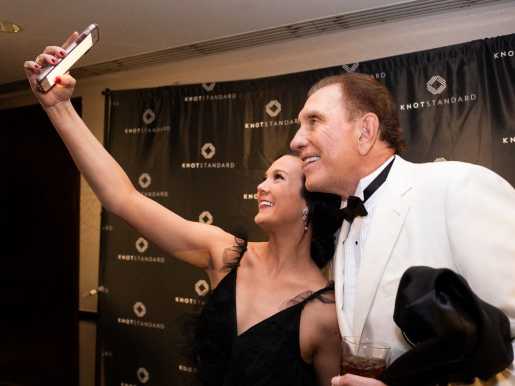 Rudy Tomjanovich took every selfie and brought his usual humility to the Houston Sports Awards (Photo by F. Carter Smith)
