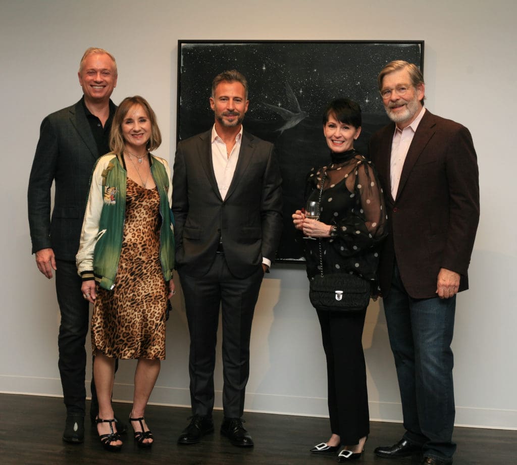 Kimberly & Scott Bayley, Enrique Martínez Celaya, Julie Peak & David Hightower (Photo by Chris P. Bachman)