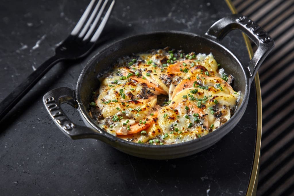Root Vegetable Gratin at Commons Club.