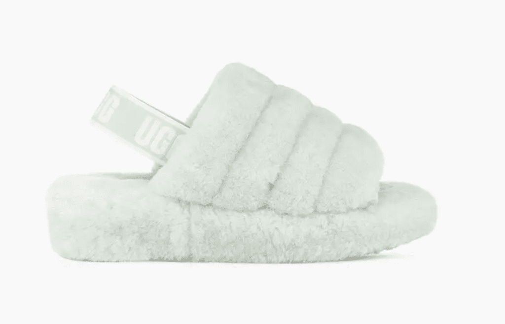 The more stylish the pajama ensemble the better the rest. These fluffy Ugg slippers will do. 