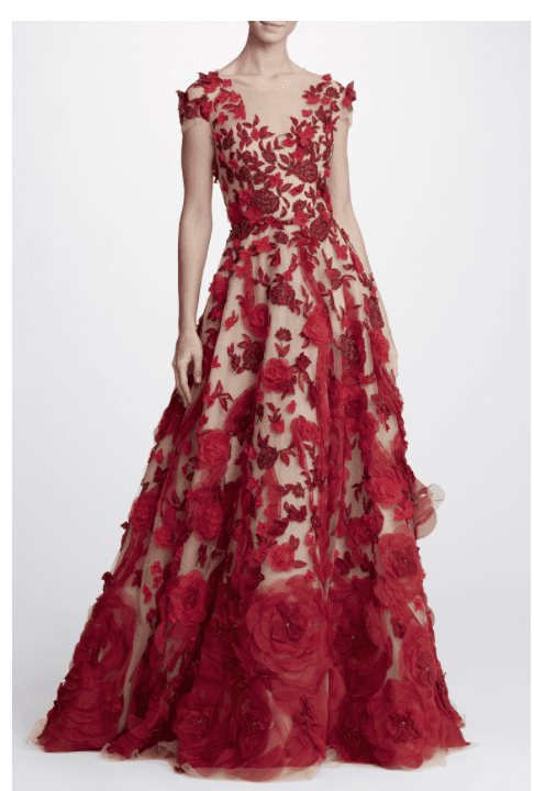 Marchesa is know for its stunning red carpet gowns and bridal gowns.