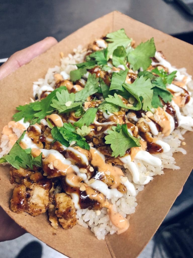 Sticky's Chicken Over Rice is a different take on the addicting Sticky's sauce.