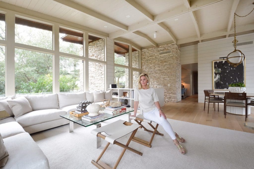 Houston native Kristen Nix transforms a mid-century modern Austin home into a contemporary dwelling for her family of five.