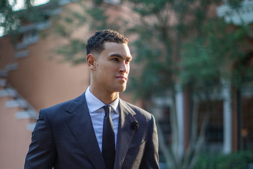 Dwight Powell shot for 2020 NorthPark Ambassadors, presented by PaperCity (Photo by Ana Hop) 