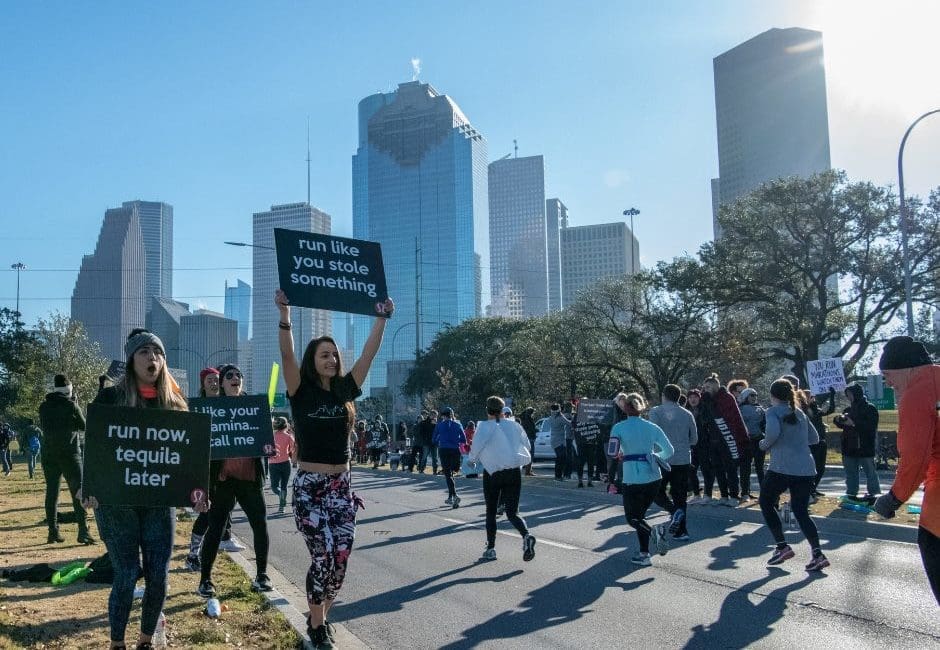 marathon cheering