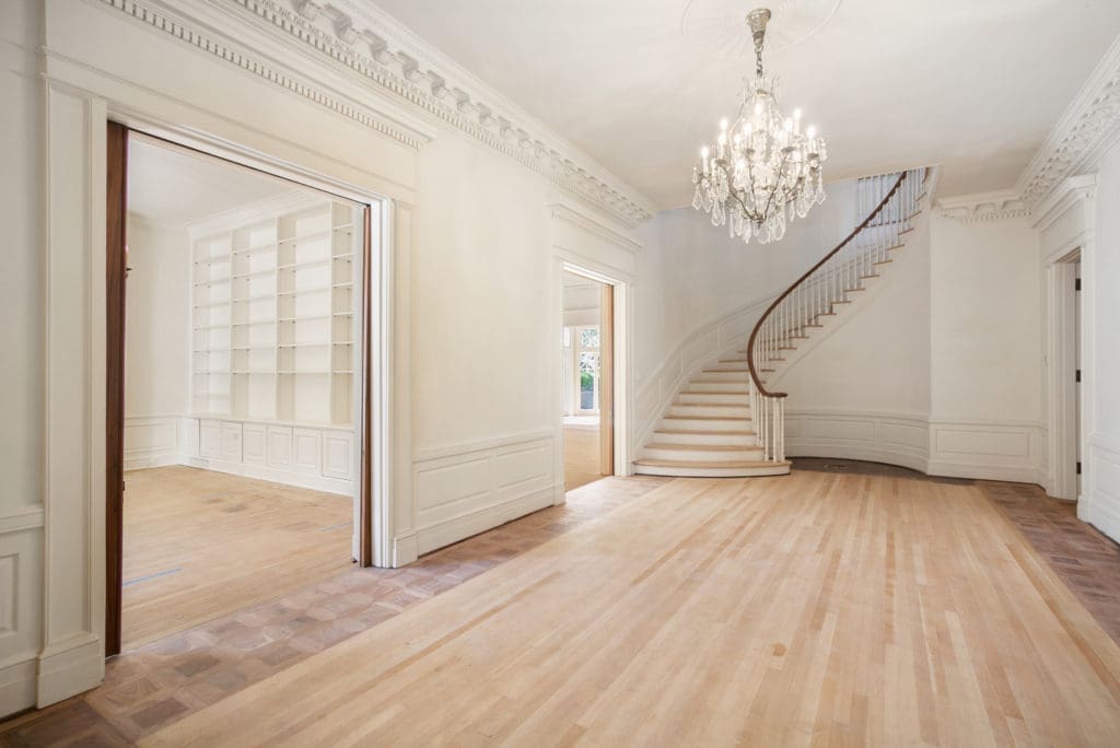 The reception hall stuns upon entry.
