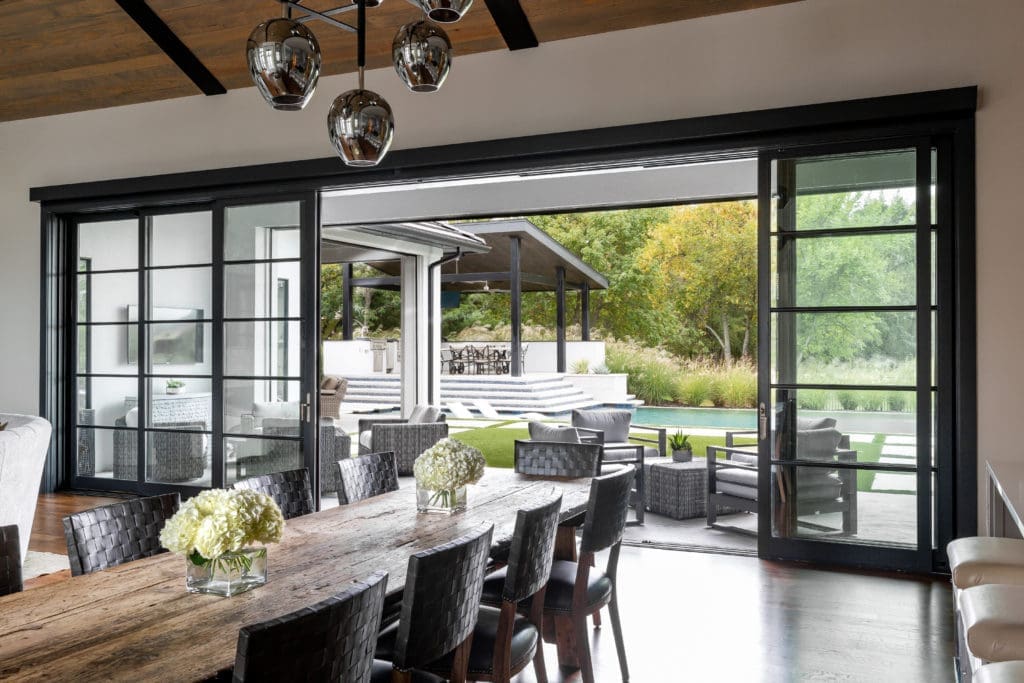 The open plan facilitates indoor/outdoor living. (Photo by Jen Burner)