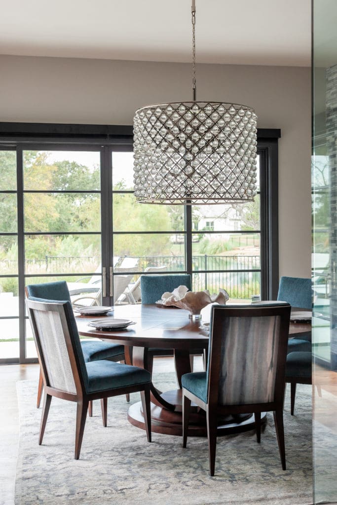 Another view of the dining room that overlooks the back garden.  (Photo by Jen Burner)