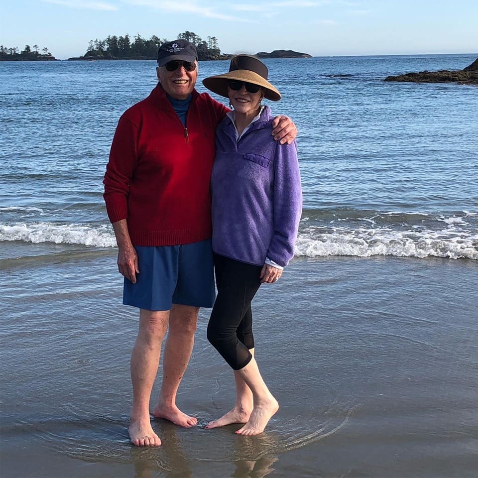 Shafik Rifaat & Shelby Hodge in the salmon fishing mecca of Tofino on Vancouver Island.