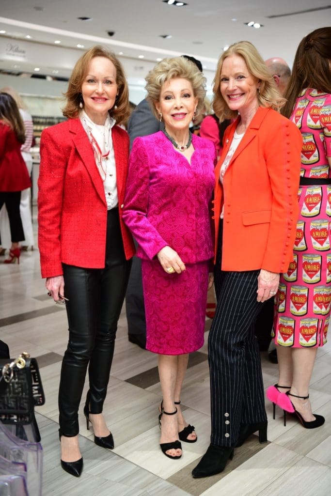Carol Sawyer,  Sweetheart Icon Margaret Alkek Williams, Trish Morille (Photo by Daniel Ortiz)