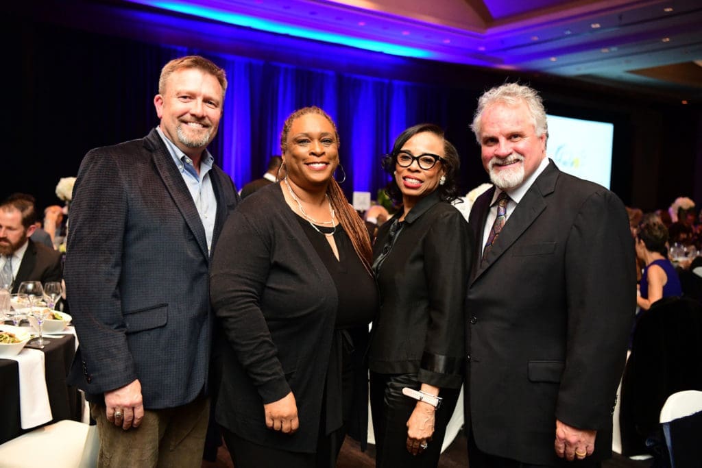 Dave Black, Zina Garrison, Phyllis Williams, Mark Miller (Photo by Daniel Ortiz)
