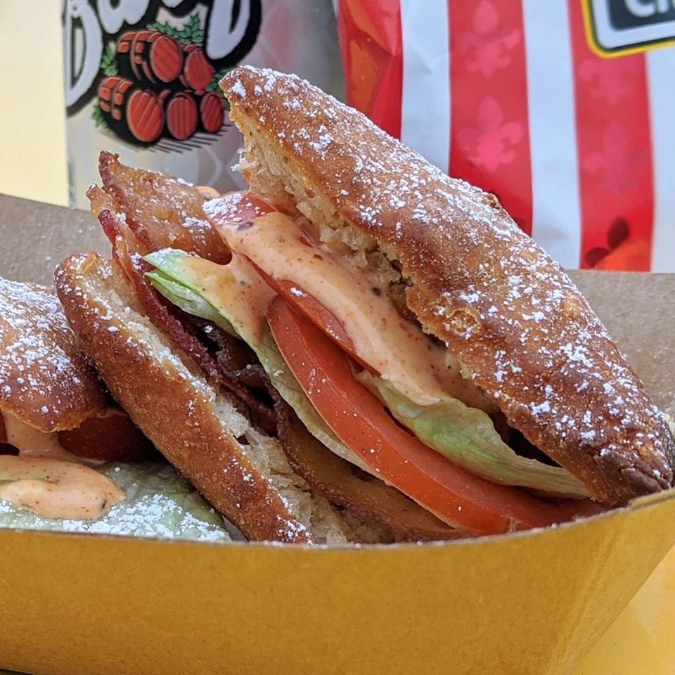 Another one of the savory options for lunchtime at The Dusty Biscuit, the BBLT.