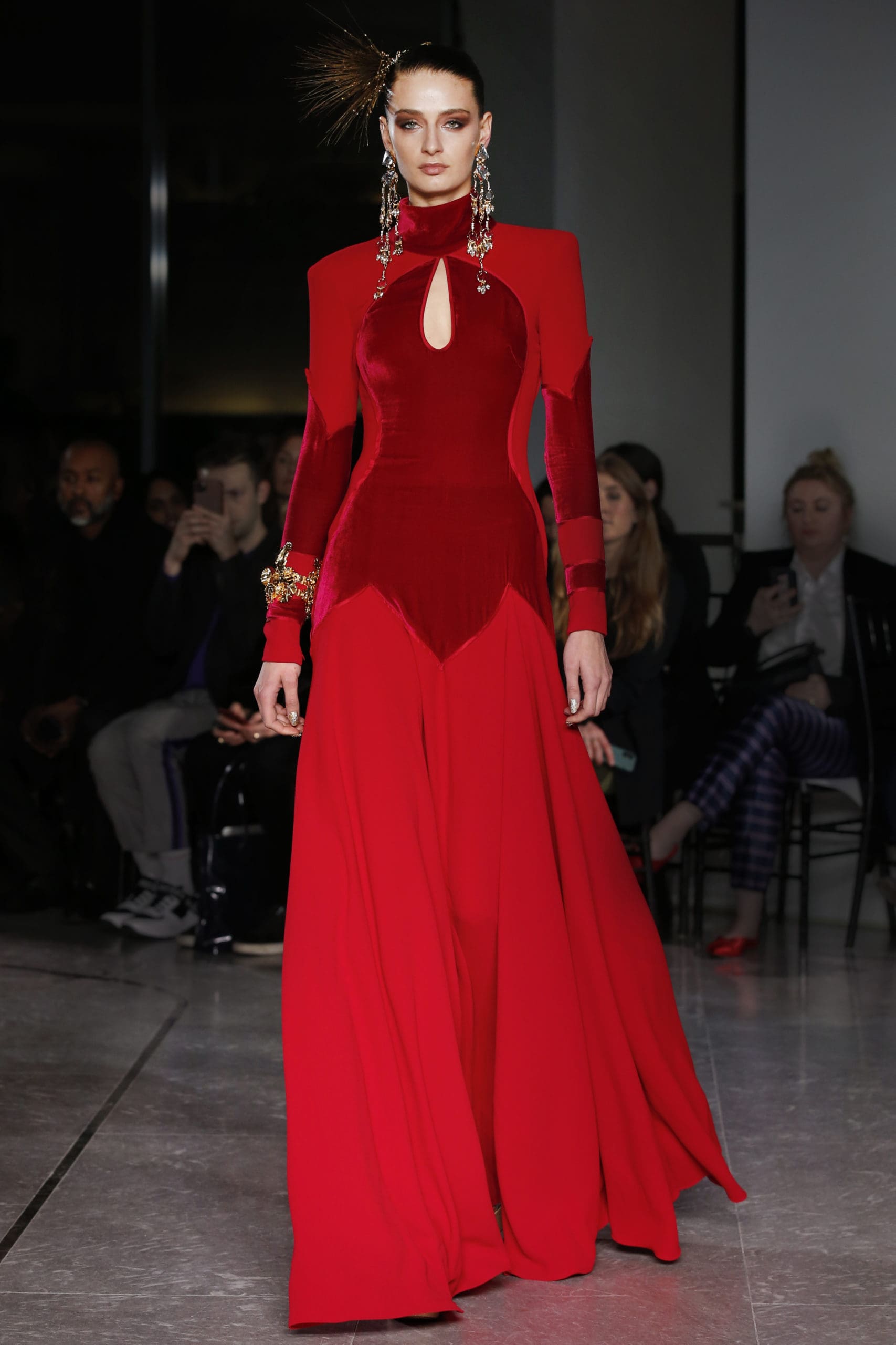 naeem khan red dress Naeem Khan Embraces Commando Models in Barely-There Salute to America —  When Fashion Week Gets Racy