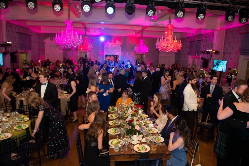 For two consecutive nights, the Junior League ballroom is packed with  Charity Ball supporters. (Photo by Emile C. Browne)